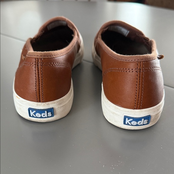 Brown Leather Slip-On Keds Size 8.5 - Picture 3 of 6
